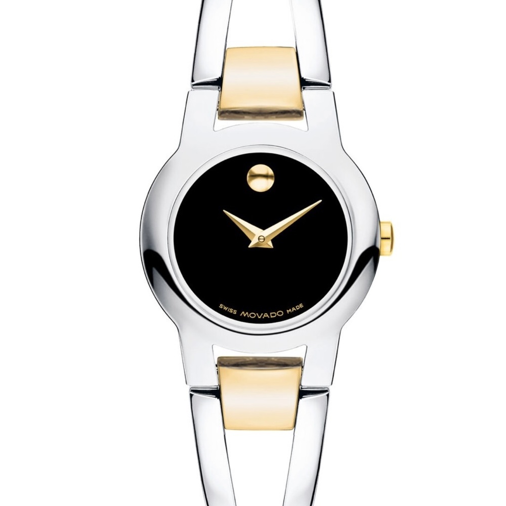 New in box Mocado two tone bangle watch